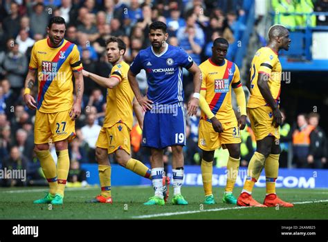 Chelseas Diego Costa Middle During The Epl Premier League Match