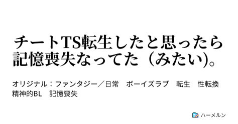 チートts転生したと思ったら記憶喪失なってた（みたい。 またしても何も知らないヒロイン ハーメルン