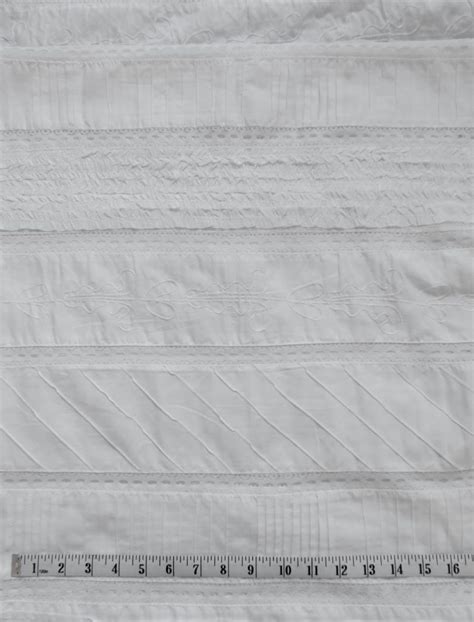 Cotton Lace Strip Panels 45 Wide White Lace And Co