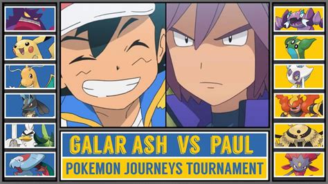 Ash K Vs Paul Pok Mon Journeys Tournament Pok Mon Sword Shield