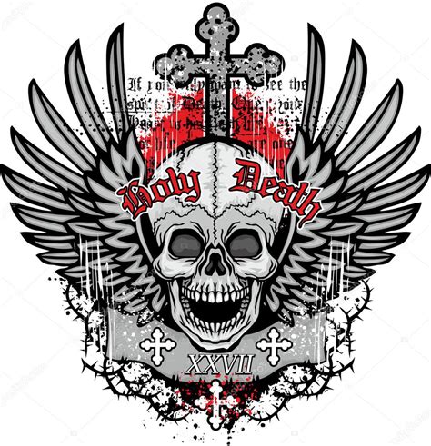 Grunge Skull Coat Of Arms Stock Vector Image By Amid999 95587422