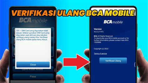 Cara Verifikasi Ulang Bca Mobile Youtube