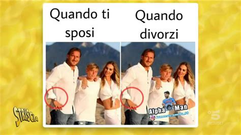 Ilary Blasi E Francesco Totti Questione Di Meme Striscia La Notizia