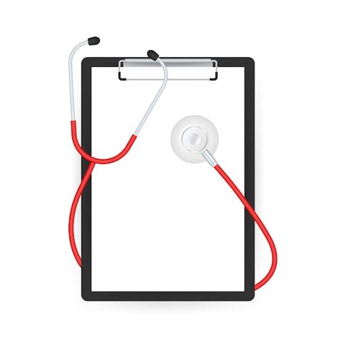 Premium Vector Stethoscopes And Clipboard Medical Equipment For