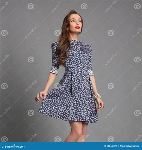 Beautiful Girl In Short Dress Stock Photo Image 51662427