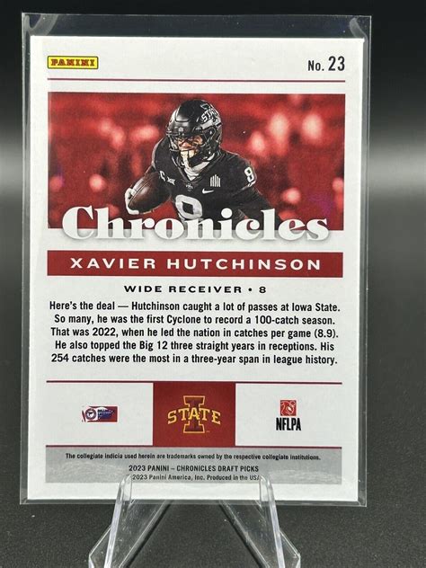 Panini Chronicles Draft Picks Xavier Hutchinson Rc Ebay