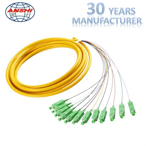 Mpo Fiber Optic Patch Cord 12 Core Cable Connection For Cable Expanding