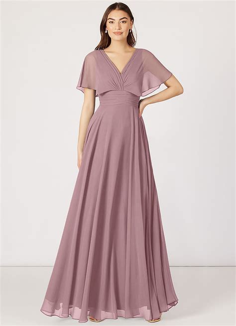 Dusty Rose Azazie Pamela Bridesmaid Dresses Azazie