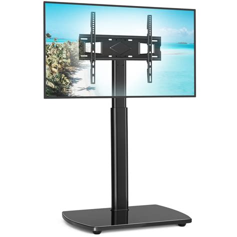 Universal Tall Floor TV Stand With Apple TV Mount Roku Ultra Mount 30