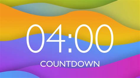 4 Minute Timer With Music And Alarm 🎵 ⏰ Youtube