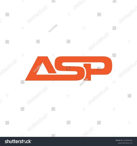 Letter Asp Logo Design And Vector Image Royalty Free Stock Vector