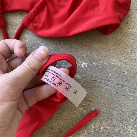 Cute Red Bikini With Adjustable Tie In The Front Depop