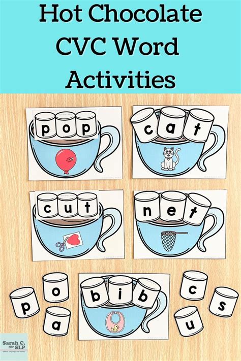 Hot Chocolate Cvc Word Printable Activities And Worksheets For Encoding In Reading Cvc Words