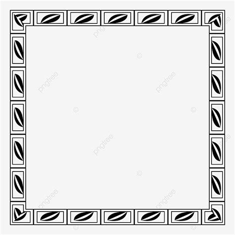 Motif Bingkai Sederhana Motif Bingkai Bingkai Hitam Motif Png Dan