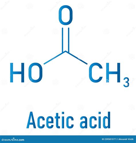 Acetic Acid Vinegar Molecules Royalty Free Vector Image Hot Sex Picture