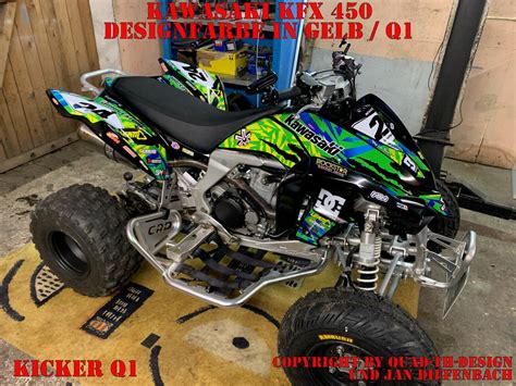 Scrub Dekor Kit Atv Kawasaki Kfx Graphic Kit Kicker B Ebay