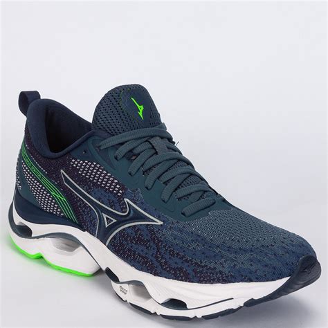 T Nis Mizuno Wave Stratos Masculino Corrida Caminhada World Tennis