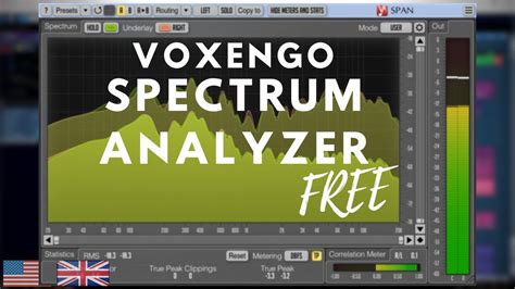 Free Spectrum Analyzer Voxengo Span Youtube