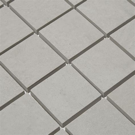 Cementi Light Grey Porcelain Wall Floor Mosaic Better Bathrooms