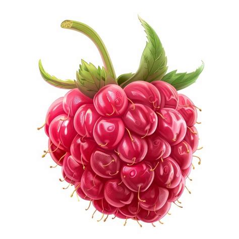 Premium Photo Raspberry Isolated On White Background