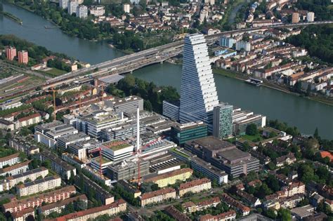 Luftaufnahme Basel Erweiterungs Baustellen Am Areal Und