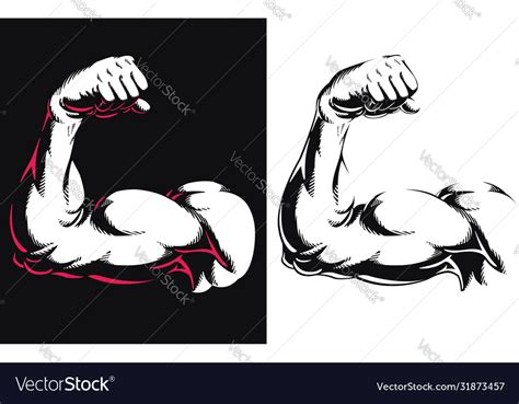 Biceps Svg Muscle Svg Arm Flex Svg Vector Cut File For Cricut 0 The