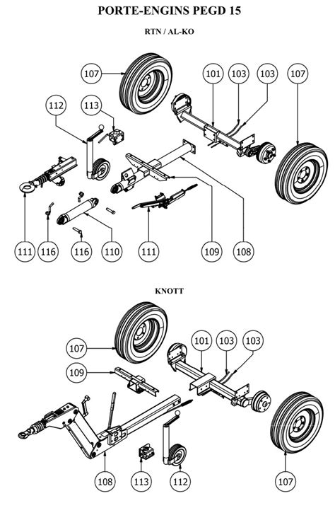 Porte Engins Pegd Malbert Remorques Et Pieces