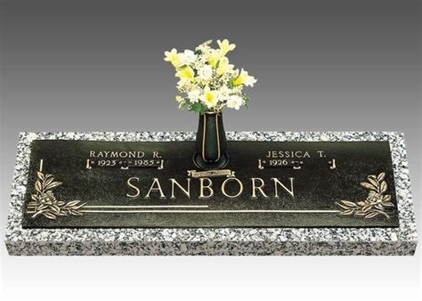 Dignity Magnolia Bronze Headstone 36 X 13