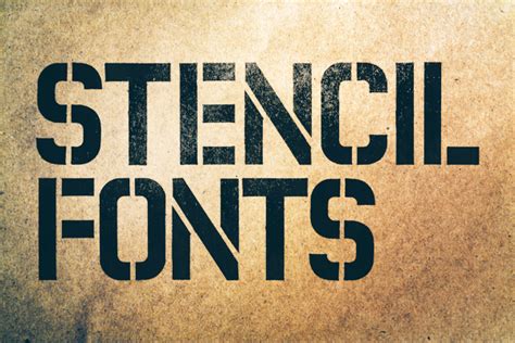 Stencil Fonts Photoshop Brushes - Photoshop Tutorials