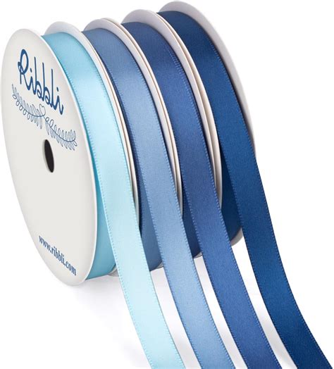 Amazon Ribbli Dusty Blue Satin Ribbon 3 8 Inch X 4 Rolls Total 40