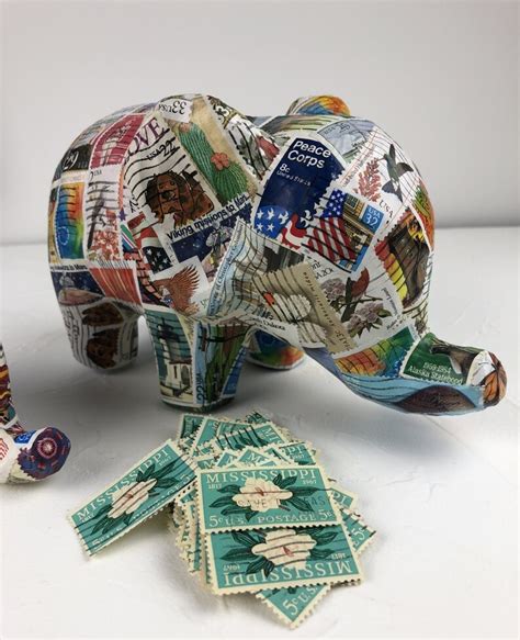 Postage Stamp Elephant Petagadget
