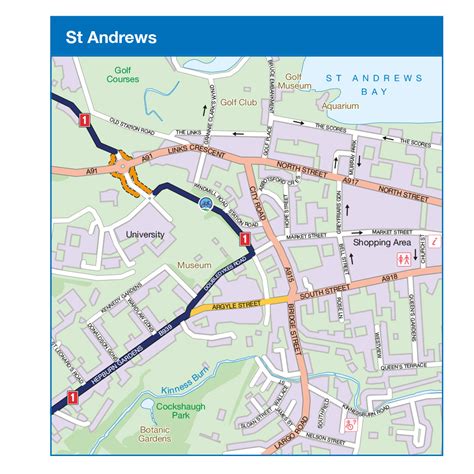 Coast & Castles North Map | Edinburgh to Aberdeen Cycle Route (Route 1 ...