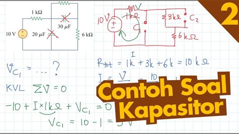 Contoh Soal Rangkaian Kapasitor Seri Kapasitor Part2 Youtube