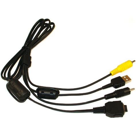 Usb And Av Multi Use Cable For Sony Vmc Md1 Cybershot Dsc W30 Dsc W35 Dsc W50 Dsc W55 Dsc W70 Dsc