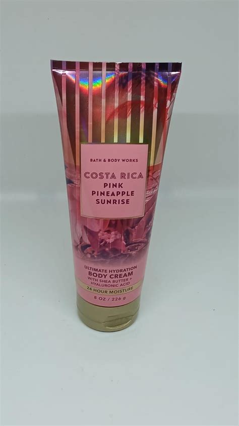 Bath And Body Works Costa Rica Pink Pineapple Sunrise Body Cream 8oz