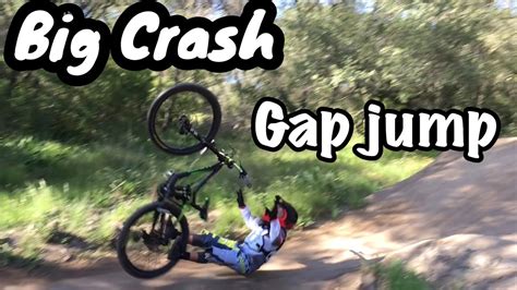 Mountain Biking Is Fun Gap Jump Crash Youtube