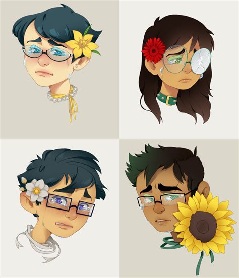 Mspa Booru Artist In Training Crying Flowers Harleyberts Headshot