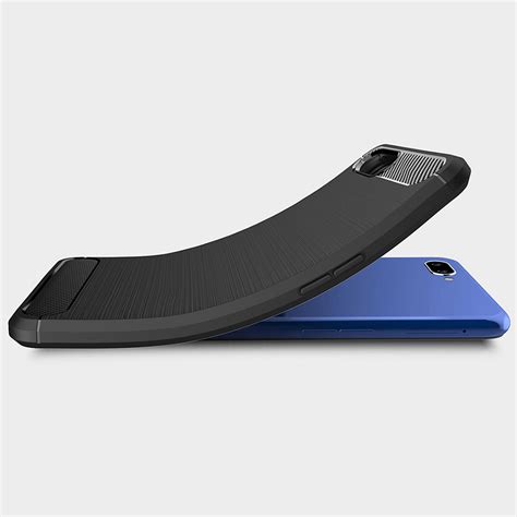 Flexi Slim Carbon Fibre Case For Oppo A S Ax Black