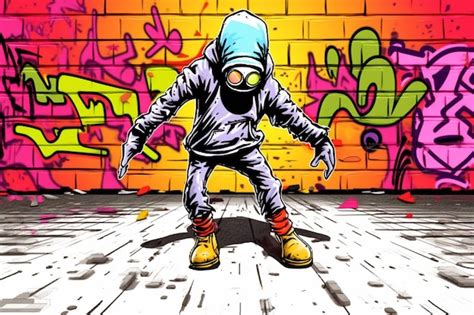 Premium Photo | Graffiti style wallpaper drawing