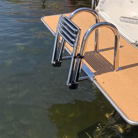 Amazon Nozaf Inground Pool Ladder Pool Steps Boat Ladder Foldable