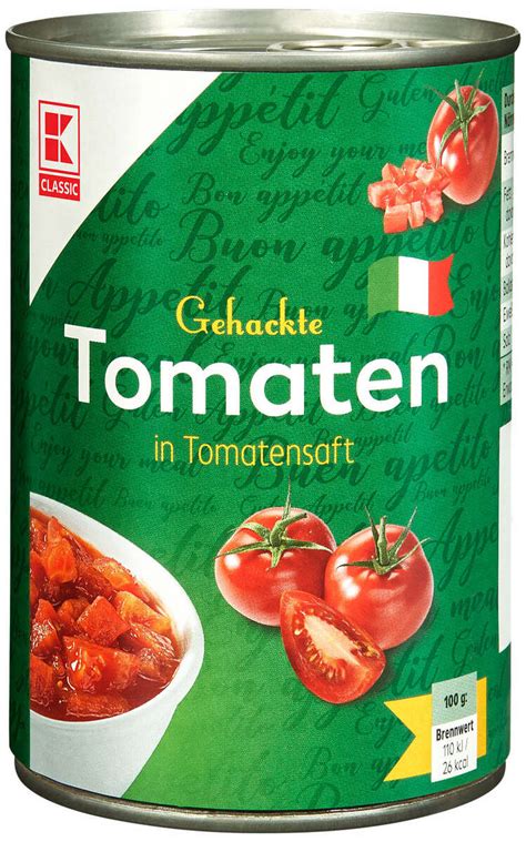 K CLASSIC Gehackte Tomaten Von Kaufland Ansehen