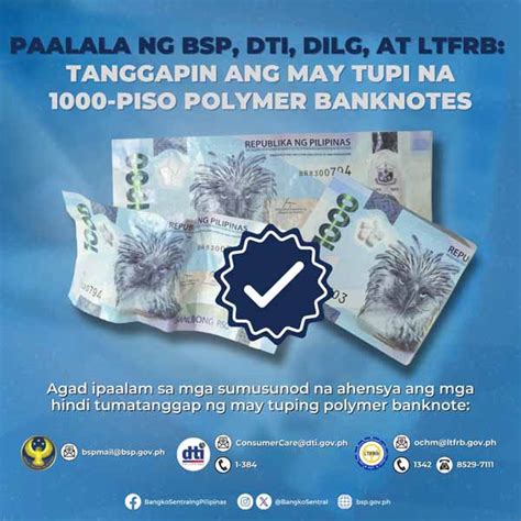 Piso Polymer Banknote Puwedeng Ipambayad Kahit May Tupi Pep Ph