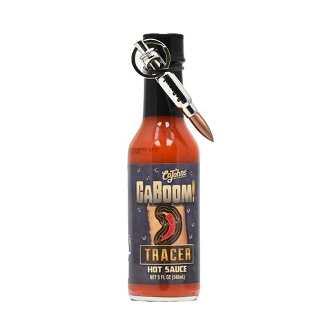 Caboom Tracer Hot Sauce With Bullet Bottle Opener Keychain United Sauces