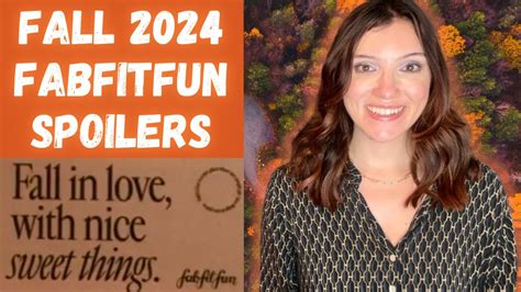 FabFitFun Fall 2024 All Spoilers Refills Honest Opinion YouTube