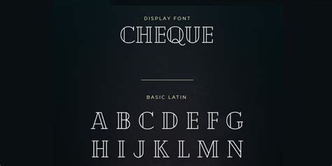 Cheque Font Free Fonts For Designers Best Free Fonts Fonts