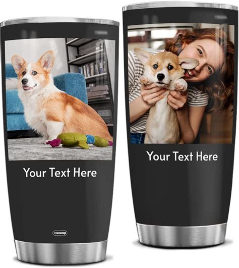 Amazon Wowcugi Personalized Tumbler With Picture Stainless Steel