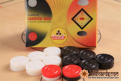 Ashwin Acrylic Carrom Coins (set of 24) - BilliBoards