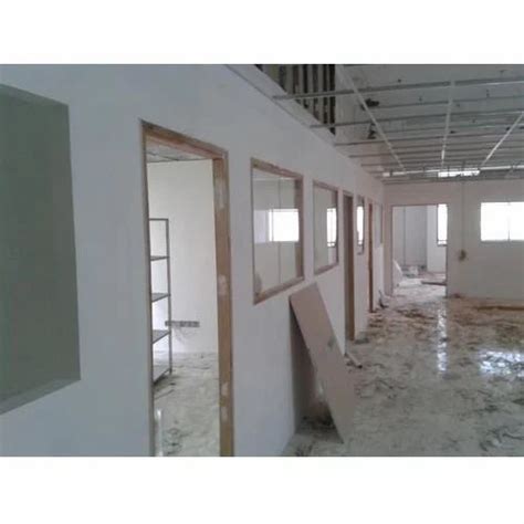 Sound Insulation Gypsum Partition Works For To Build Internal Walls At