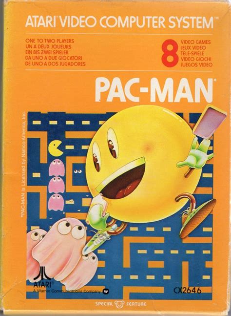 Pac Man 1982 Atari 2600 Box Cover Art MobyGames