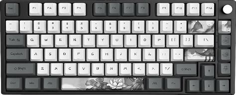 Jsjt Ink Lotus Keycaps Keys Oem Profile Keycaps Pbt Dye Sublimation